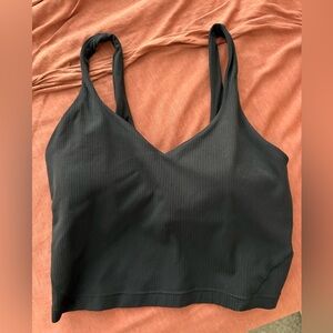 lululemon athletica Black Ribbed Tank Top
